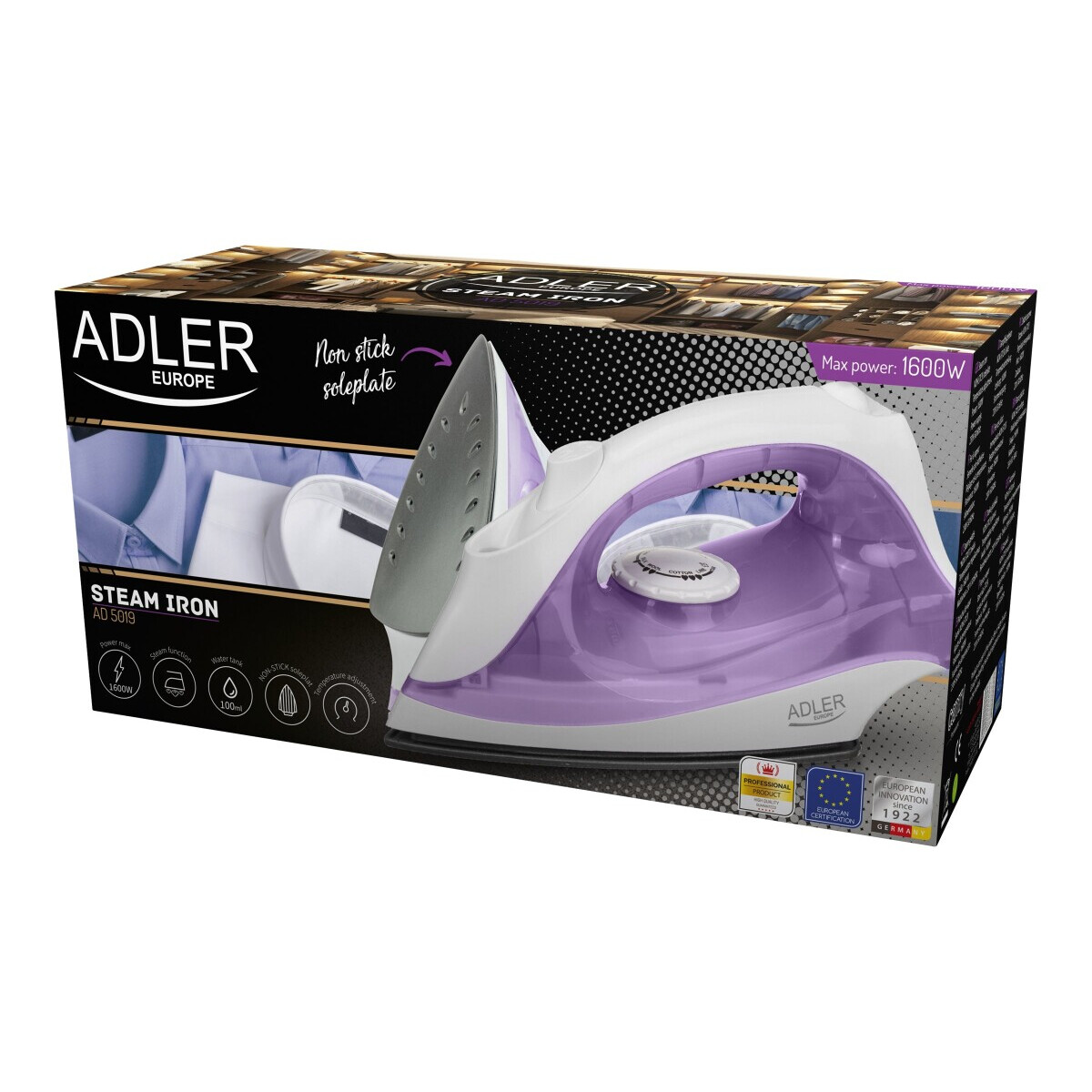 Gludeklis Adler AD 5019 Violet, White - foto 4