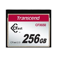 Atmiņas kartes TRANSCEND CFX650 CFast 2.0 256GB Card R510MB/s MLC - TS256GCFX650
