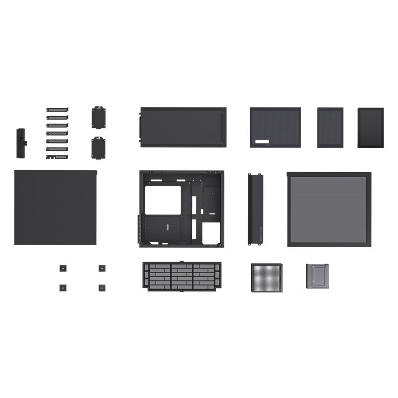 Datora korpuss Jonsbo D41 MESH BLACK SC - foto 3