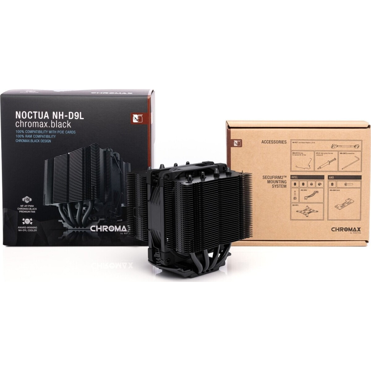 Procesoru dzesētaji Noctua H-D9L chromax.black - NH-D9L CH.BK.