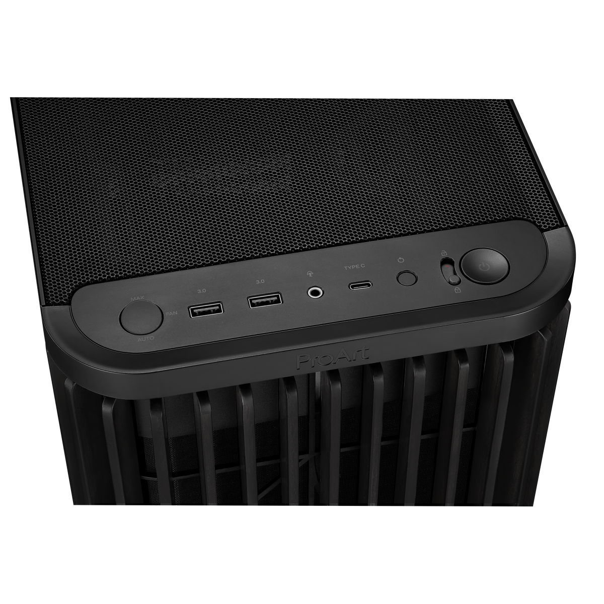 Datoru korpuss ASUS ProArt PA401 Wood Edition - PROART PA401 WOOD METAL PWM BLACK - foto 4