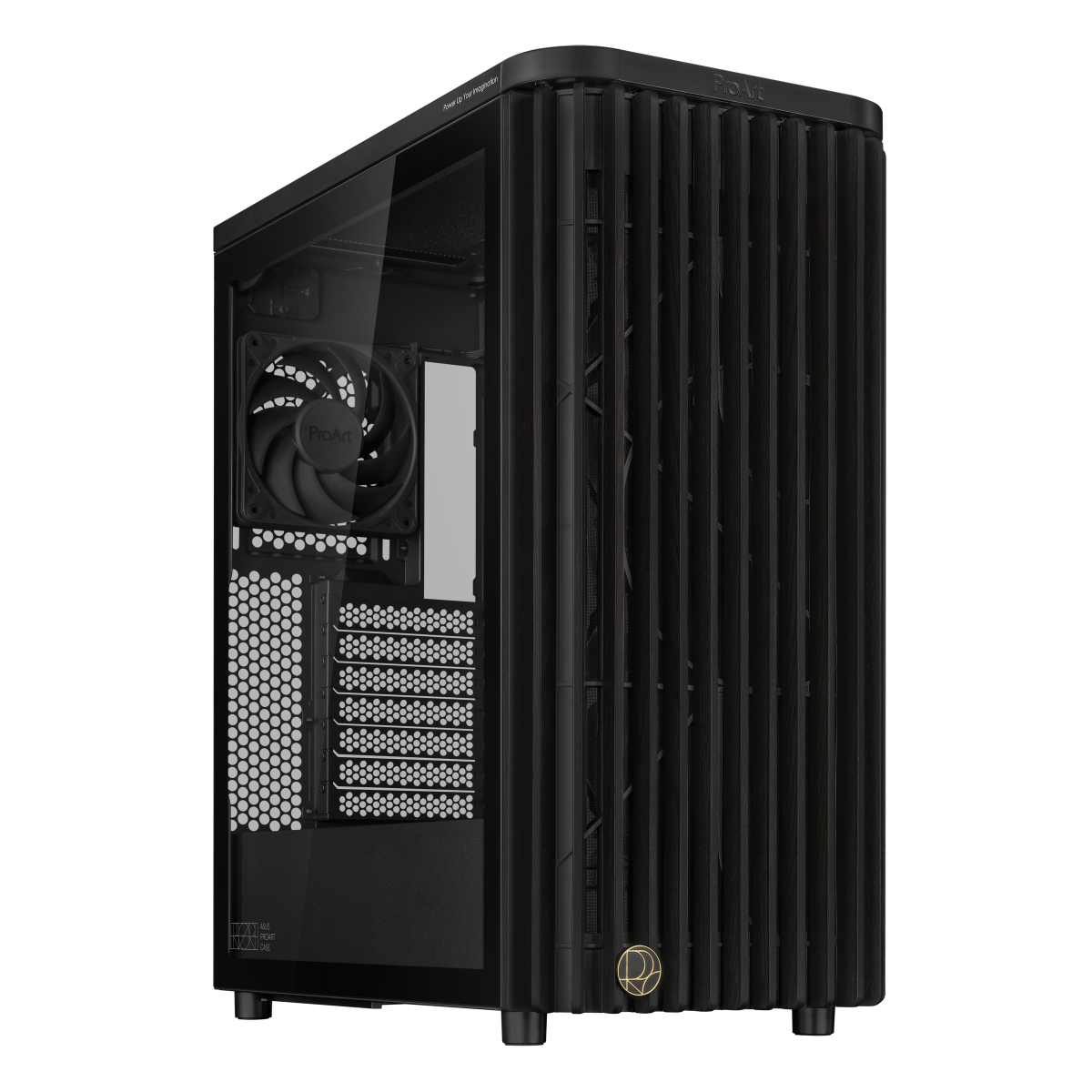 Datoru korpuss ASUS ProArt PA401 Wood Edition - PROART PA401 WOOD TG PWM BLACK