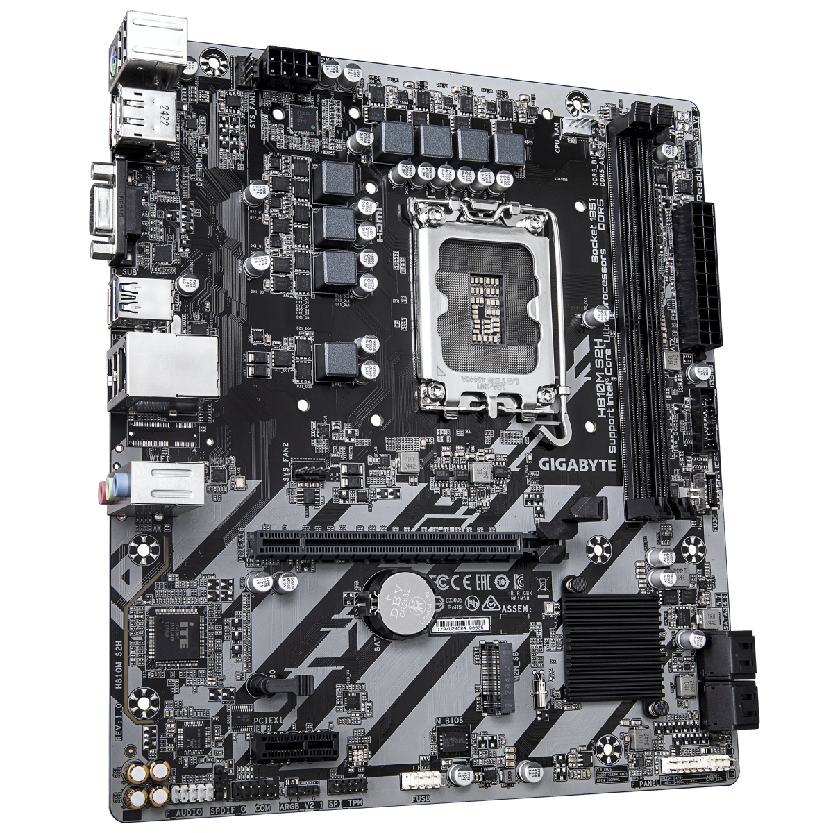Pamatplate Gigabyte H810M S2H LGA1851 Grey - foto 3