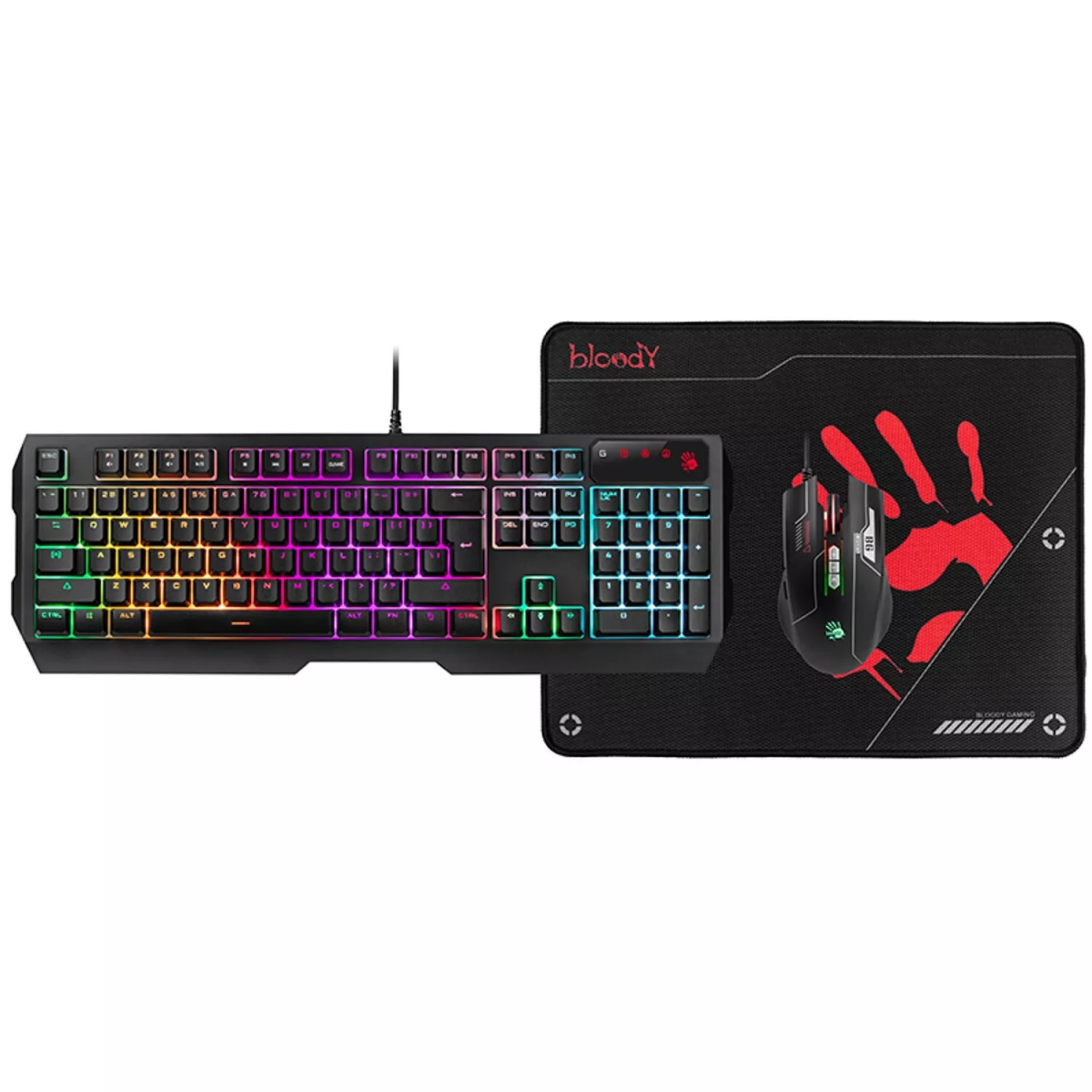 Tastatūra + pele A4Tech BLOODY Black (A4TKLA47265)