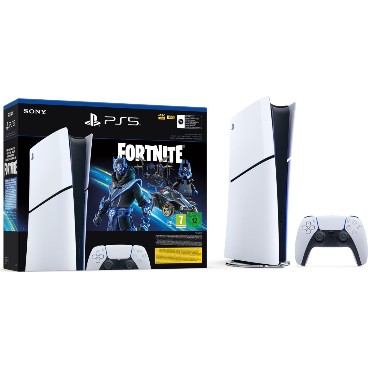 Spēļu konsole Sony Playstation 5 Digital Edition Slim + Fortnite (CFI-2016)