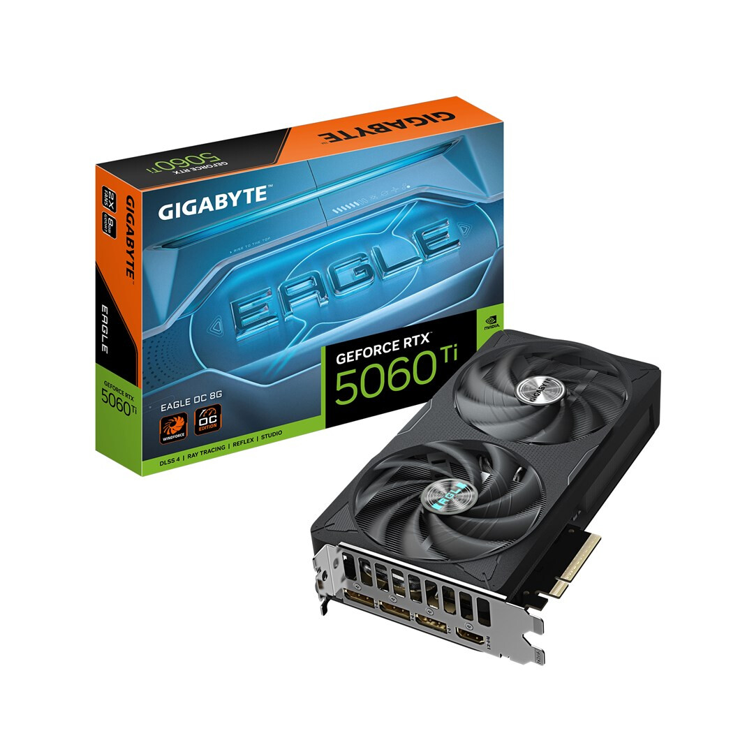 Videokarte GIGABYTE GeForce RTX 5060 Ti EAGLE OC 8GB GDDR7 - GV-N506TEAGLE OC-8GD - foto 5