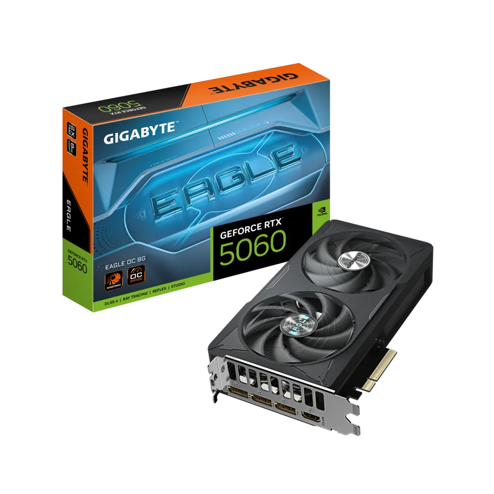 Videokarte GIGABYTE GeForce RTX 5060 EAGLE OC 8GB GDDR7 - GV-N5060EAGLE OC-8GD - foto 5