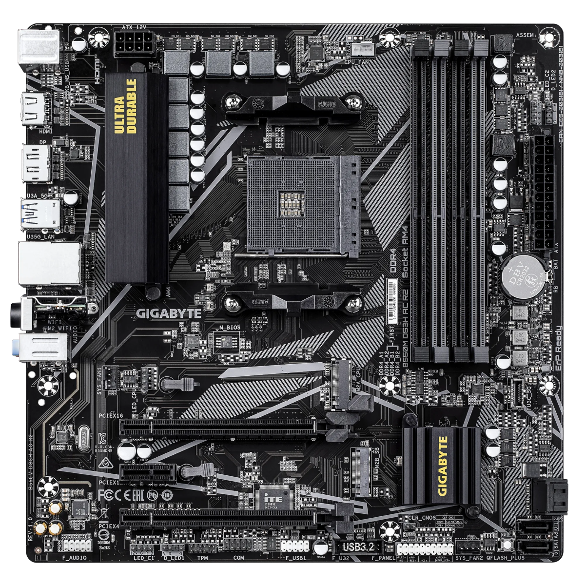 Pamatplate GIGABYTE B550M DS3H AC R2