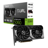 Videokarte ASUS DUAL RTX 5060 OC 8GB GDDR7 Black (90YV0N12-M0NA00)