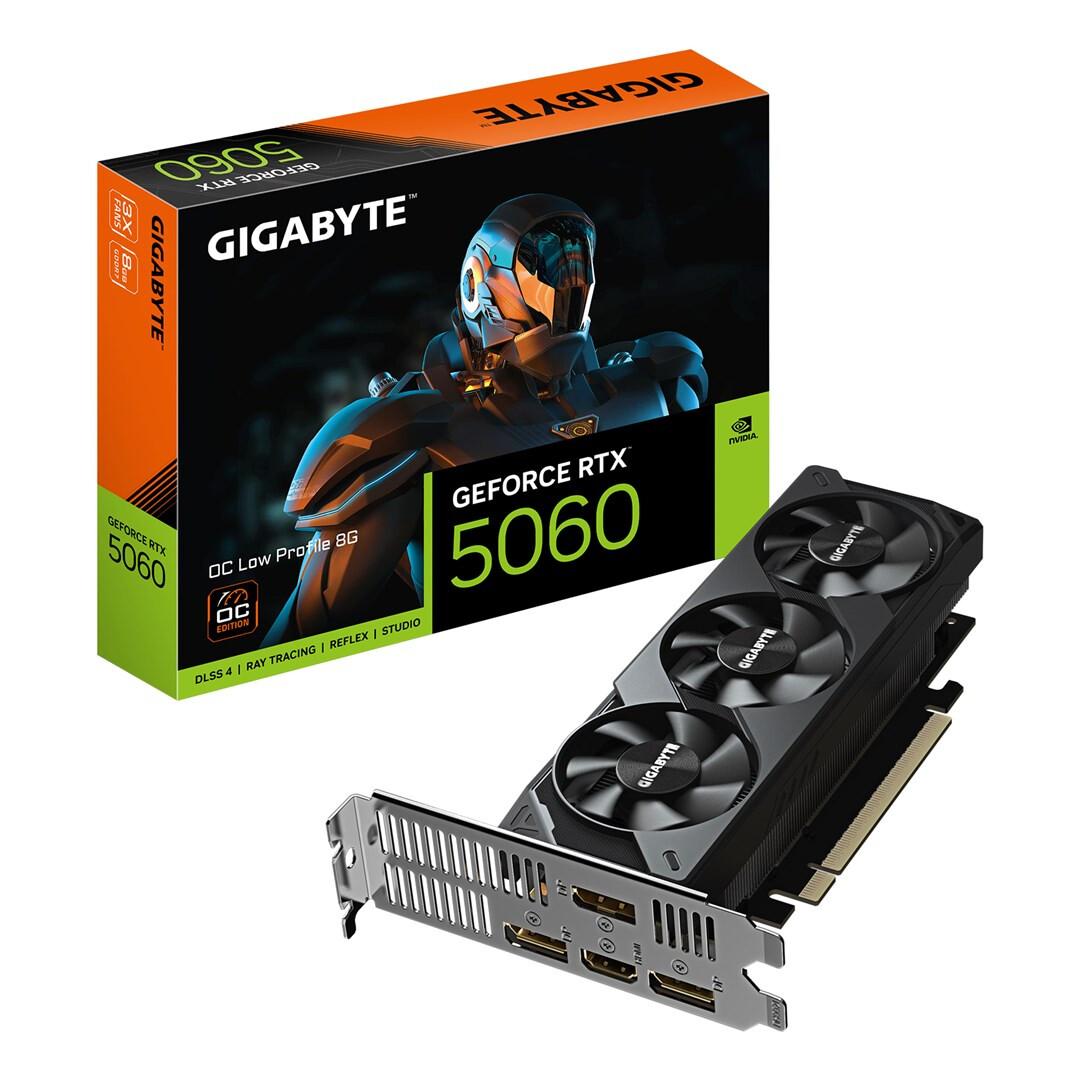 Videokarte GIGABYTE GeForce RTX 5060 OC Low Profile 8GB GDDR7 (GV-N5060OC-8GL) - foto 4