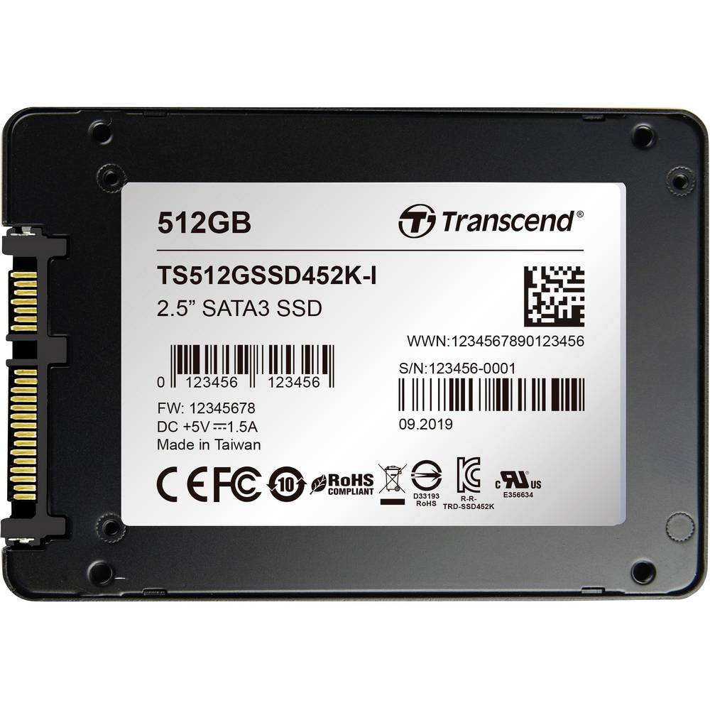 SSD Transcend SSD452 512GB Black (TS512GSSD452K) - foto 2
