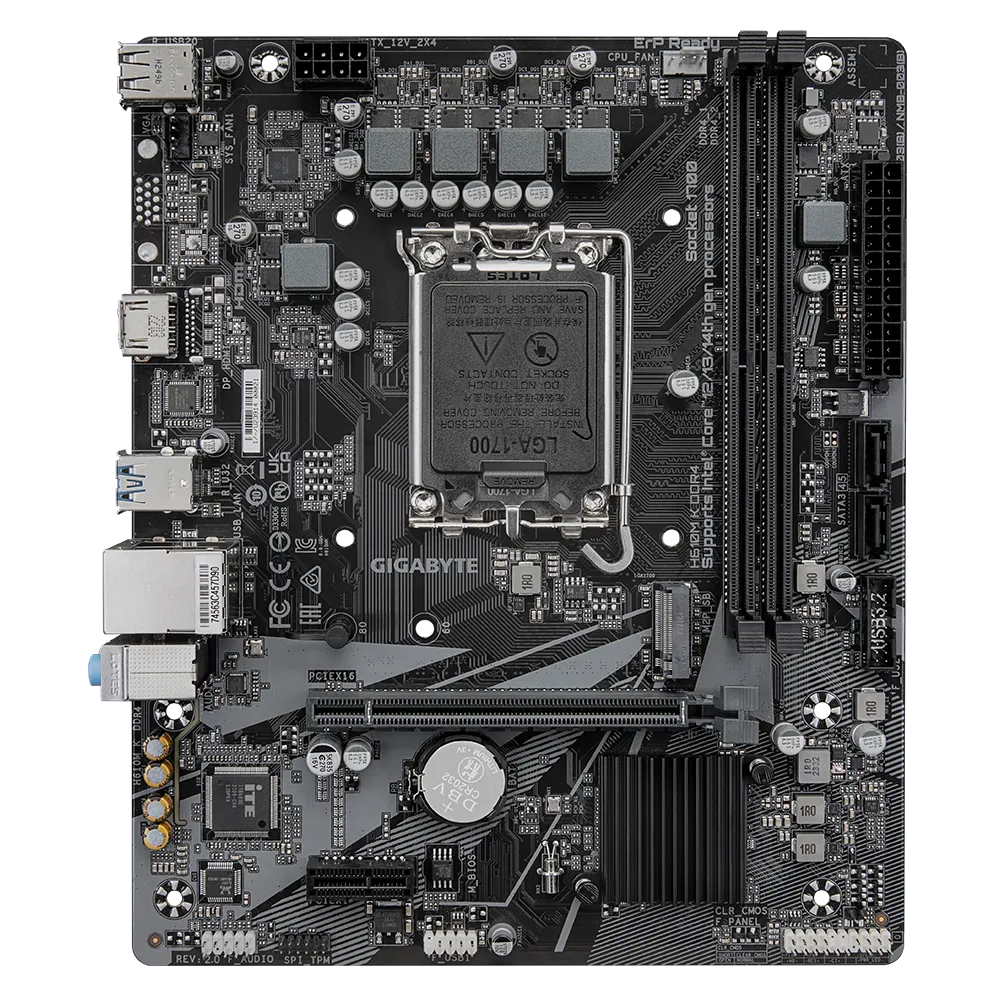 Pamatplate GIGABYTE Intel H610 LGA1700 Micro-ATX (H610MKDDR4)