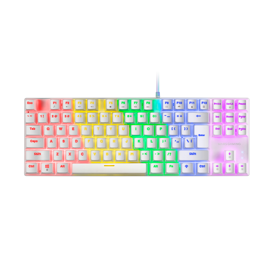 Tastatūra Mars Gaming MK80WBRUS White