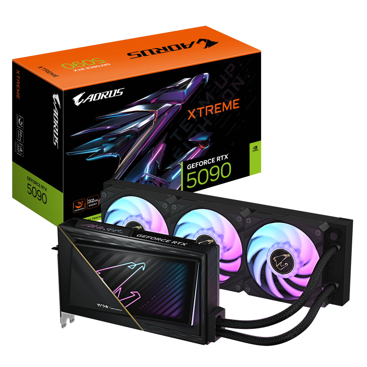 Videokarte Gigabyte AORUS GeForce RTX 5090 XTREME WATERFORCE 32GB - GV-N5090AORUSX W-32GD - foto 5