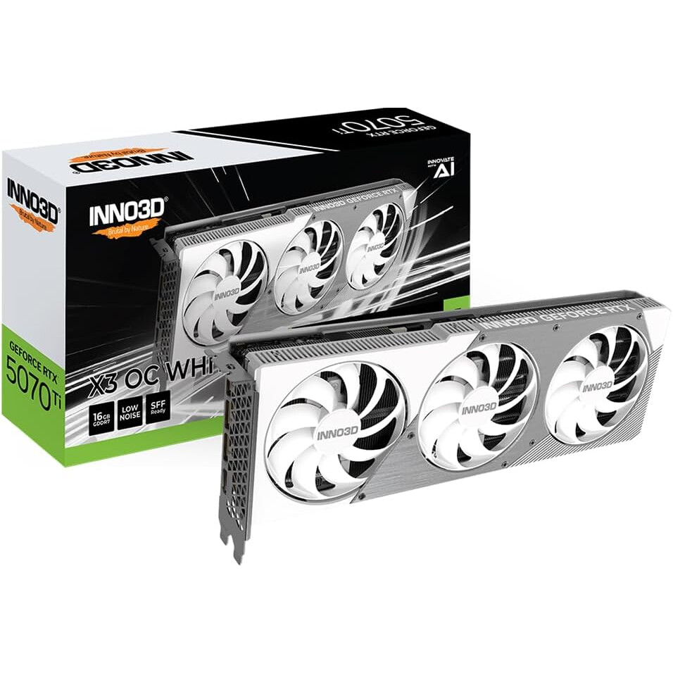 Videokarte Inno3D GeForce RTX 5070 Ti X3 OC NVIDIA 16 GB GDDR7 (N507T3-16D7X-176068W) - foto 3