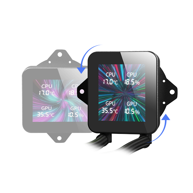 Procesoru dzesētājs Mars Gaming MLVISION240 Black - foto 2