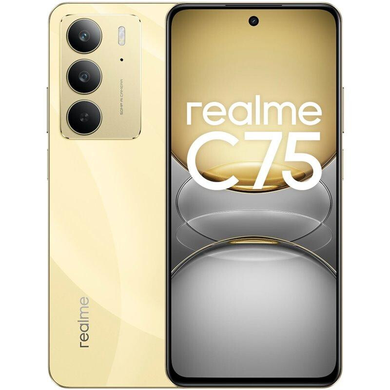 Mobilais tālrunis Realme C75 RMX3941, 8GB/256GB, Lightning Gold (631011004519)