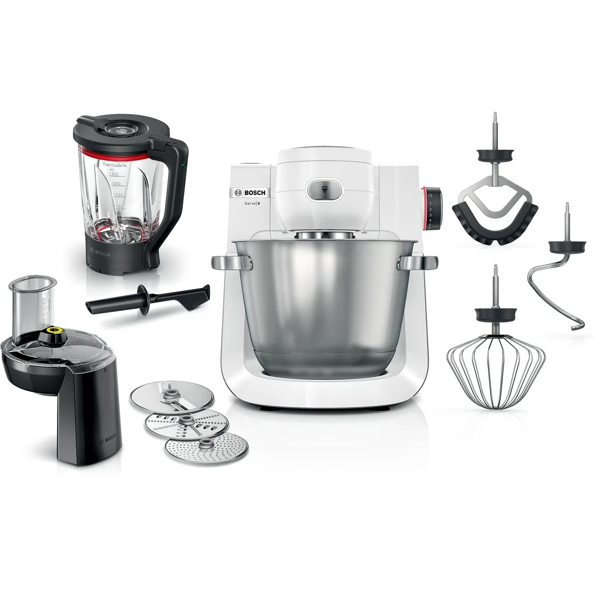 Virtuves kombains Bosch Serie 6 MUMS6EW22 White