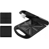 Sviestmaižu gatavotājs Cecotec Rock'nToast Family 3in1 1500 W Black (3112)