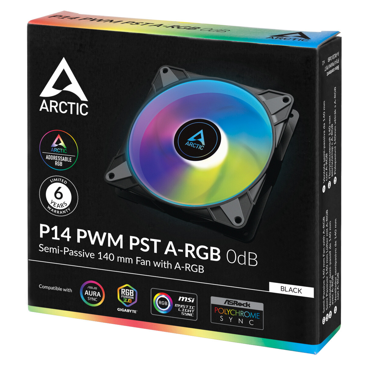 Korpusa dzesētājs Arctic P14 PWM PST A-RGB (ACFAN00239A) - foto 3