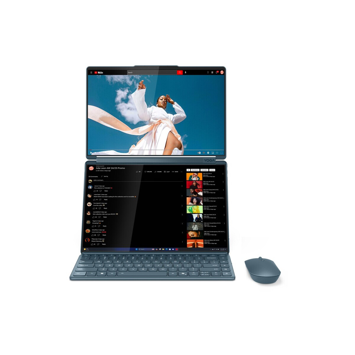 Portatīvais dators Lenovo Yoga Book 9 14IAH10 Intel Core Ultra 7 255H (83KJ000BNT) - foto 4