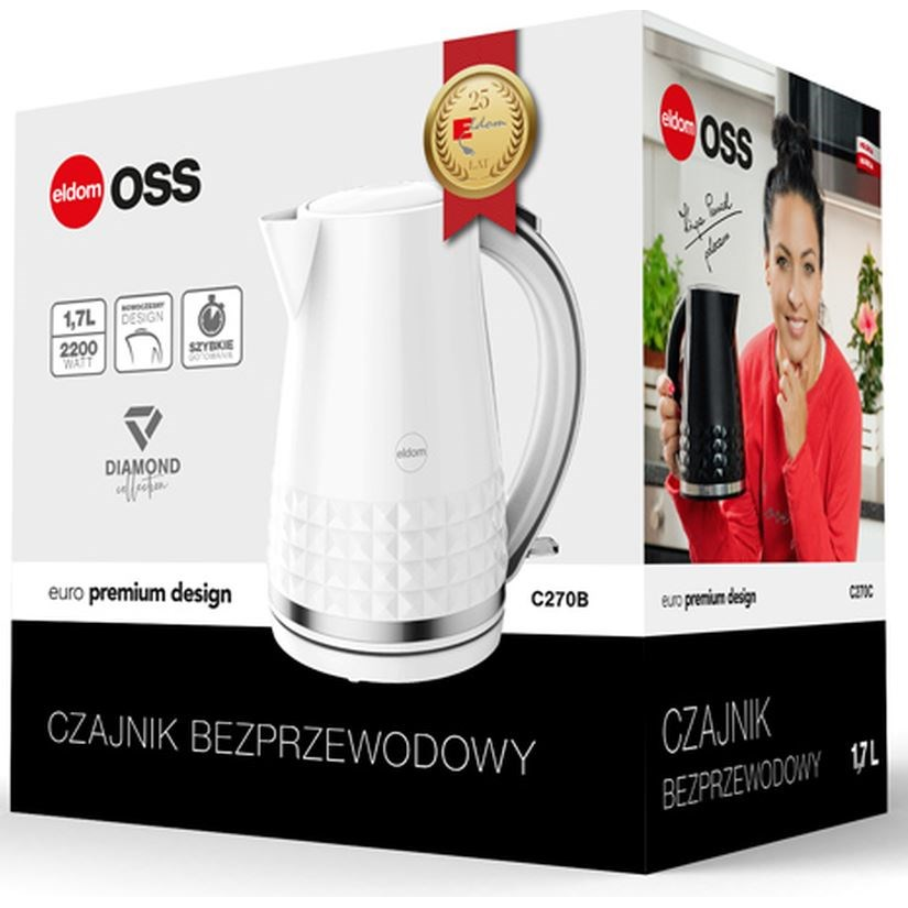 Tējkanna Eldom C270B White - foto 2