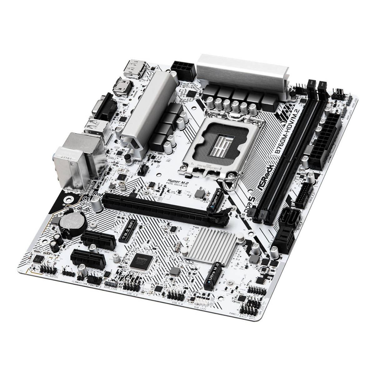 Pamatplate ASRock B760M-HDV/M.2 White - foto 3