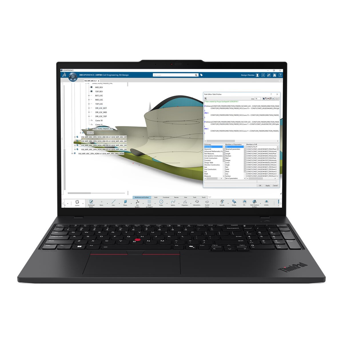 Portatīvais dators Lenovo ThinkPad P16s G4 AMD Ryzen AI 7 PRO 350 (21QR003CMH)