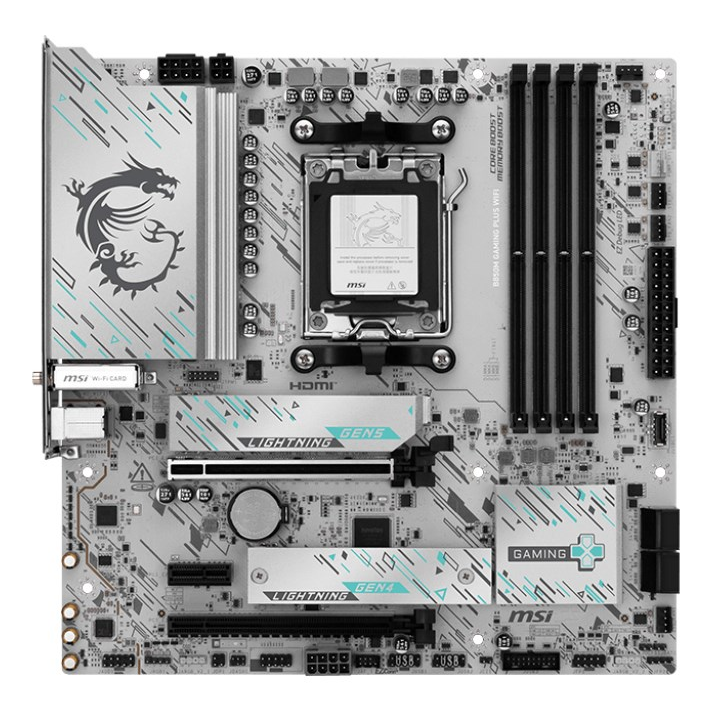 Pamatplate MSI B850M GAMING PLUS WIFI White