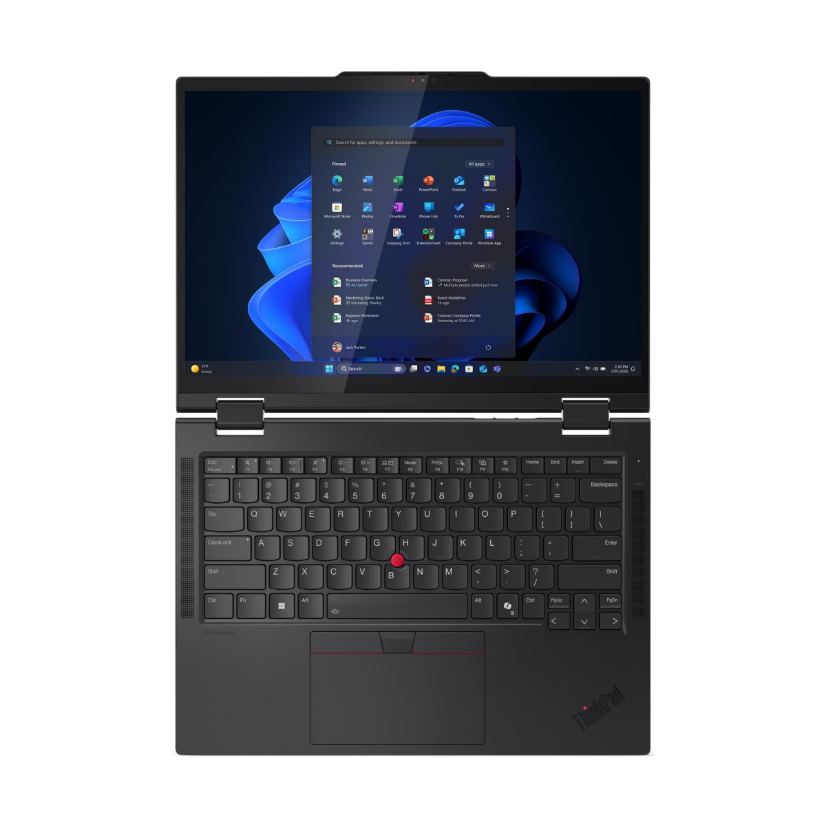 Portatīvais dators Lenovo ThinkPad T14s 2-in-1 G1 Black (21R3004JMH) - foto 8