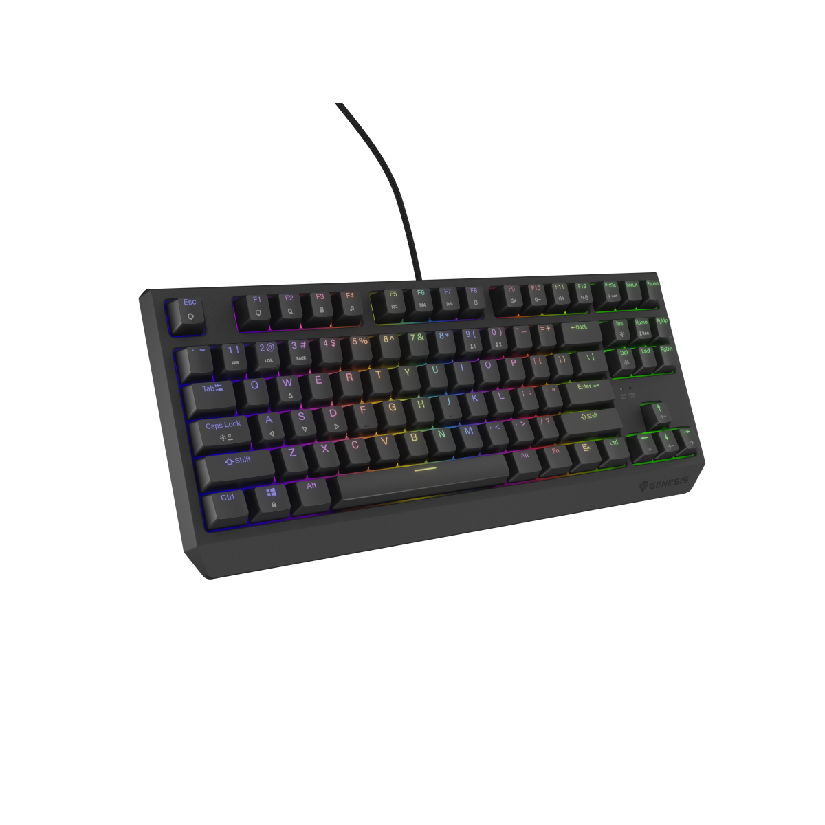 Tastatūra Genesis THOR 230 TKL Black (NKG-2077) - foto 2