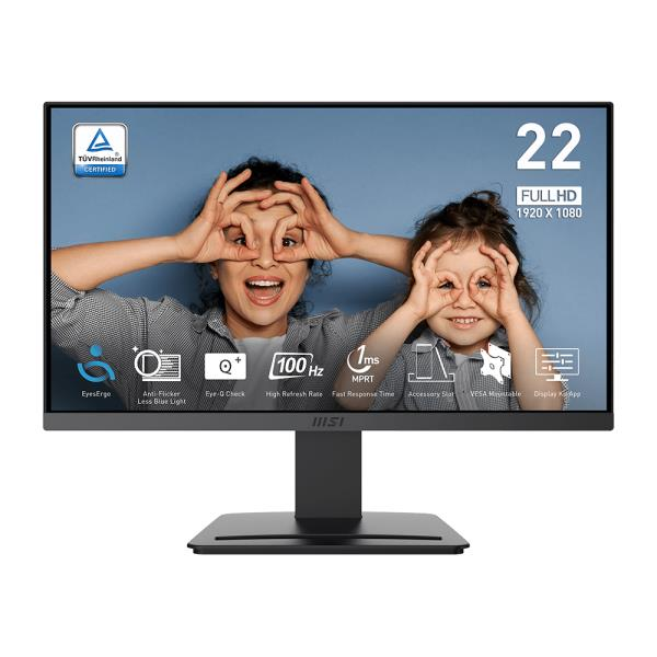 Monitors MSI PRO MP223 E2 21.45" Black