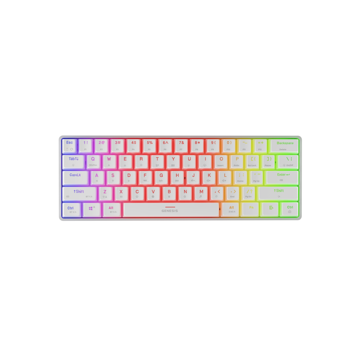Tastatūra Genesis Thor 660, Gateron Brown, White (NKG-2197)