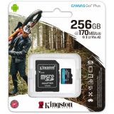 Atmiņas kartes Kingston 256GB Canvas Go Plus Gen4 (SDG4/256GB)