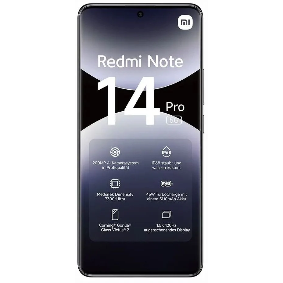 Mobilais tālrunis Xiaomi Redmi Note 14 Pro 512GB Black - 6932554406554 - foto 3