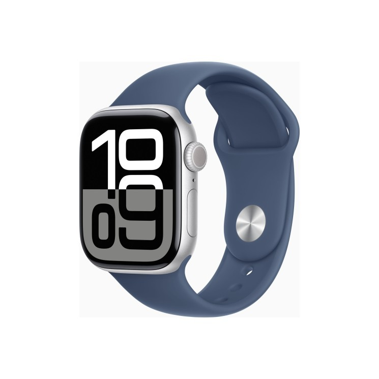 Viedpulkstenis Apple Watch Series 10 42mm LTE Silver Denim (MWX33QF/A)