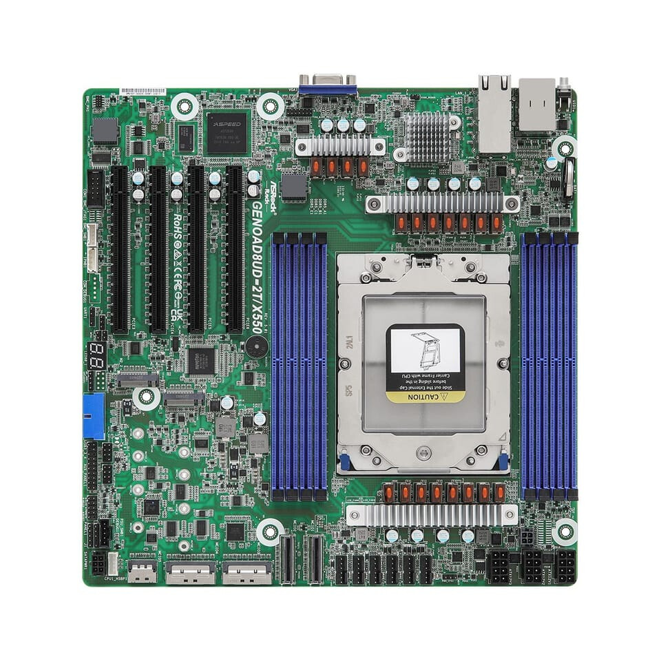 Pamatplate Asrock GENOAD8UD-2T/X550 Socket SP5 micro ATX