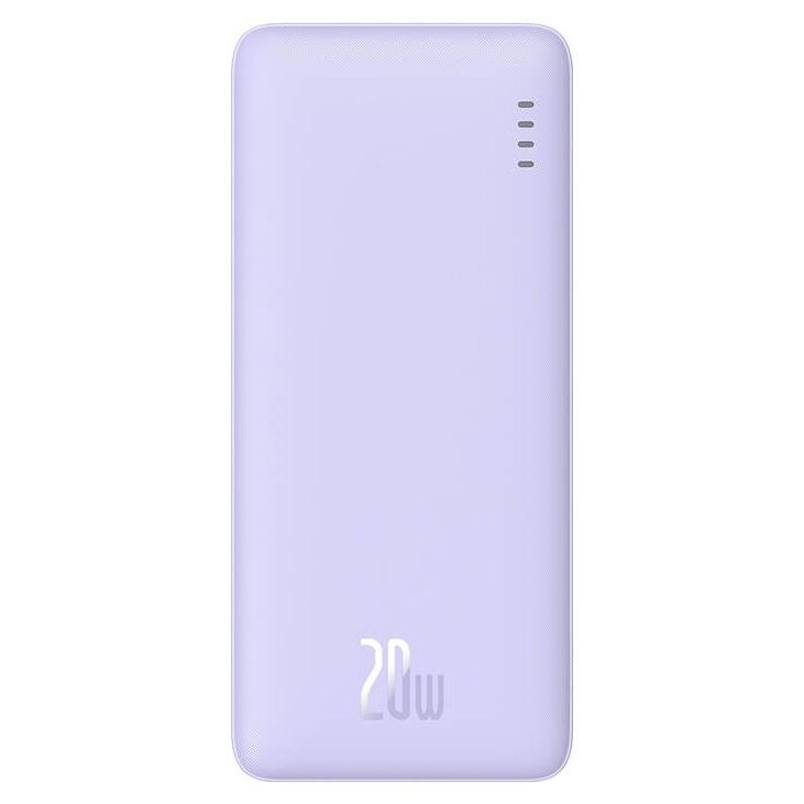 Ārējais akumulators Baseus 10000 mAh 20 W Purple (P10022801513-00) - foto 2