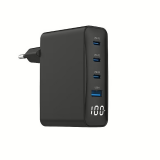 Tīkla lādētājs Gembird TA-UC-PDQC100LCD-01-BK
