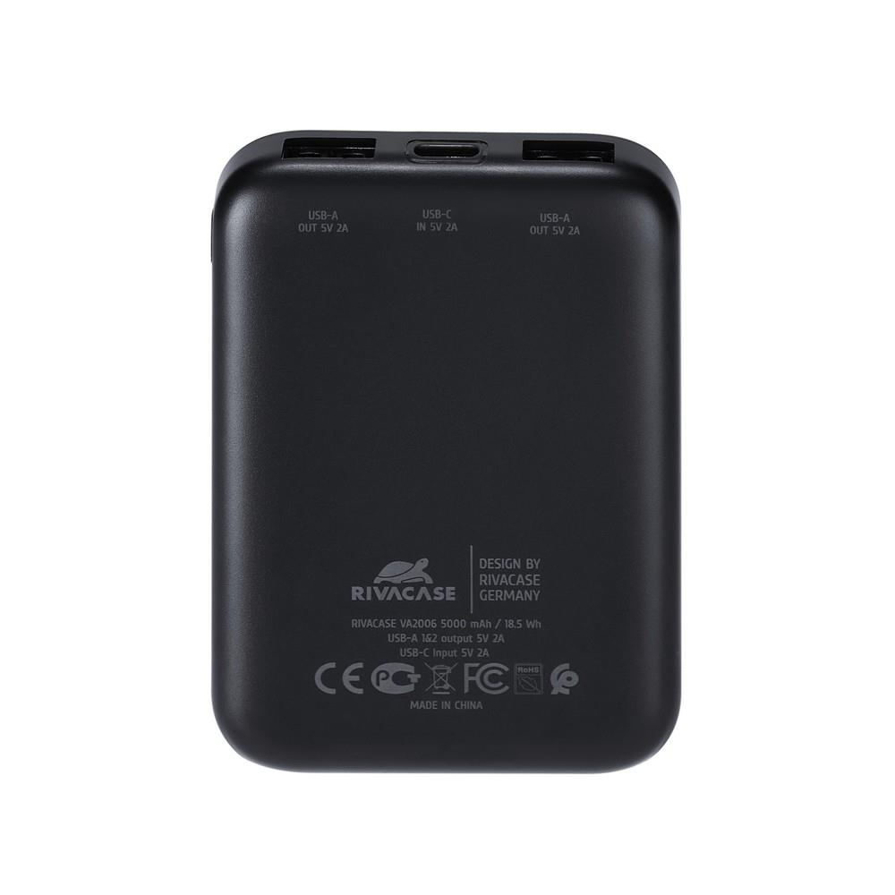 Ārējais akumulators Rivacase VA2006 5000 MAH Black - VA2006 BLACK - foto 4