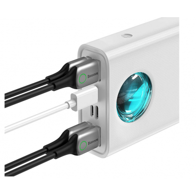 Ārējais akumulators Baseus Amblight 30000 mAh White (PPLG000102) - foto 2