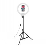 Statīvs Celly RING PROFESSIONAL WITH LIGHT (CLICKRINGUSBBK)