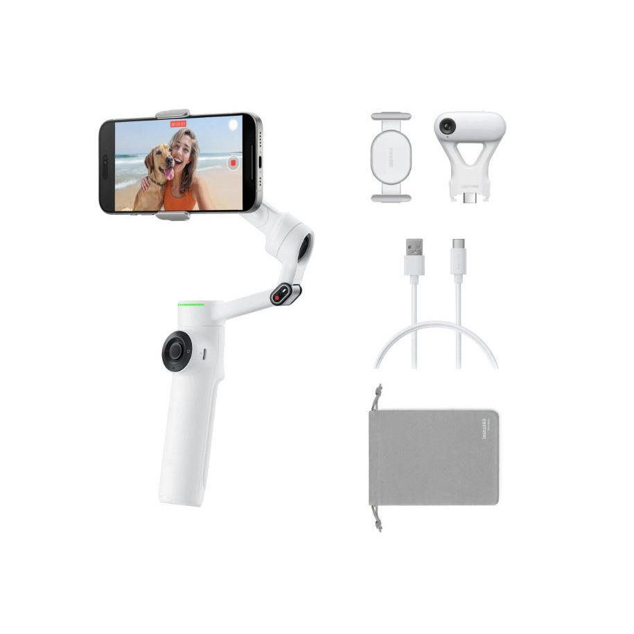 Statīvs INSTA360 GIMBAL FLOW 2 PRO AI TRACKER (CINSABQB/TRUCKERWHITE)