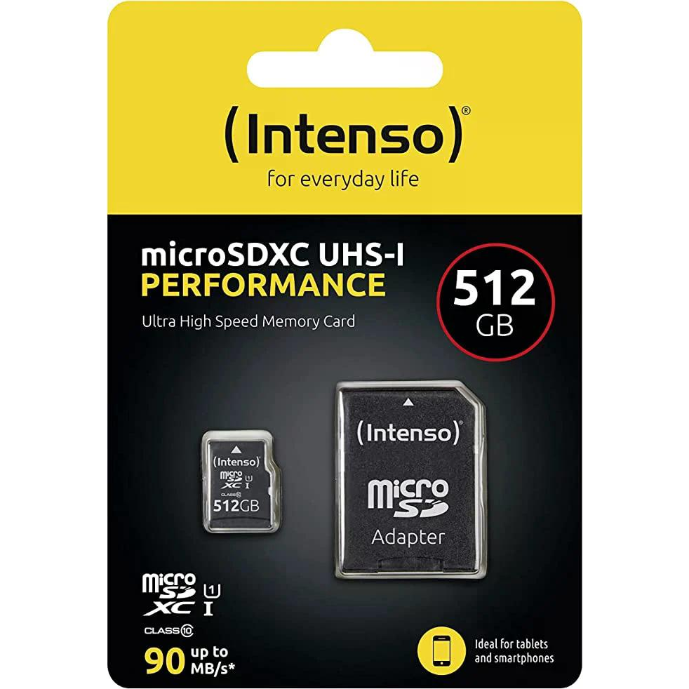 Atmiņas kartes Intenso Class 10 UHS-I 512GB (3423493)