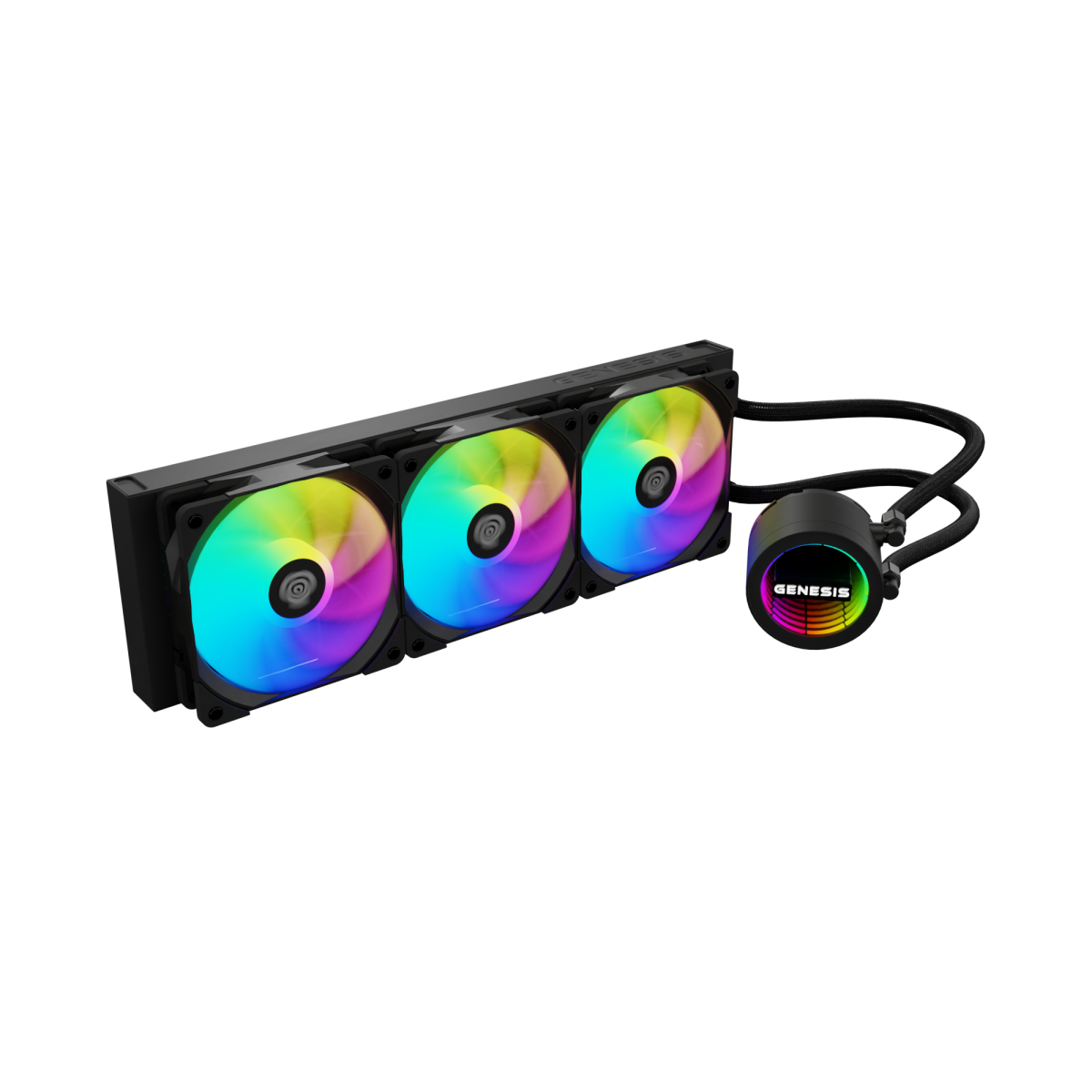 Ūdens dzesētājs Natec Hydria 360 ARGB, Black (NLG-2321)