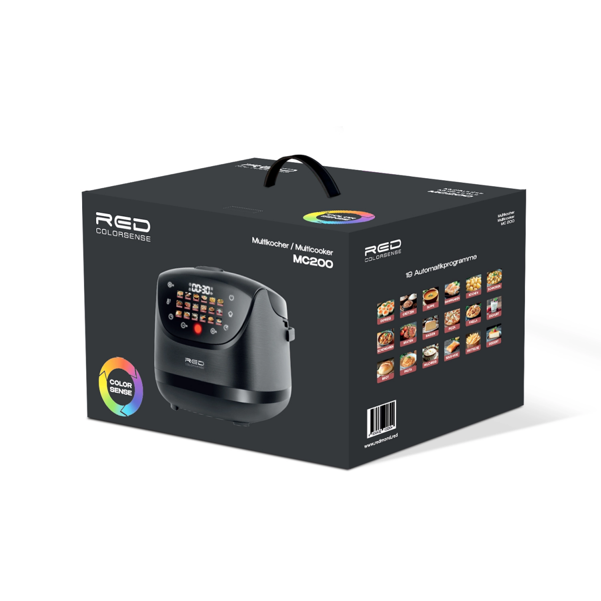 Multivārāmais katls RED COLORSENSE MC-200 Black - foto 2