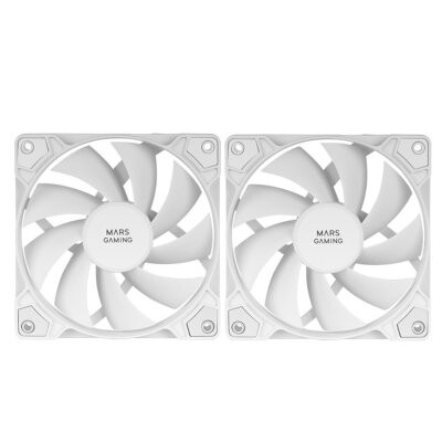 Korpusa dzesētājs Mars Gaming KIT 2X FANS MF-PROX2 White (MFPROX2W)