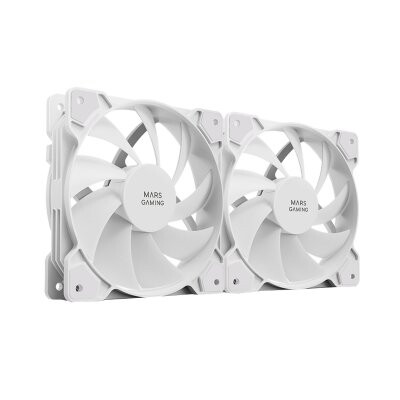 Korpusa dzesētājs Mars Gaming MFPROX2W 2X120mm White - foto 2