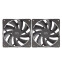 Korpusa dzesētājs Mars Gaming KIT 2X FANS MF-PROX2 Black (MFPROX2)