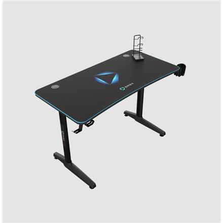 Datoru galds Onex Table Rectangular with contoured corners Black (ONEX-GD1200H)